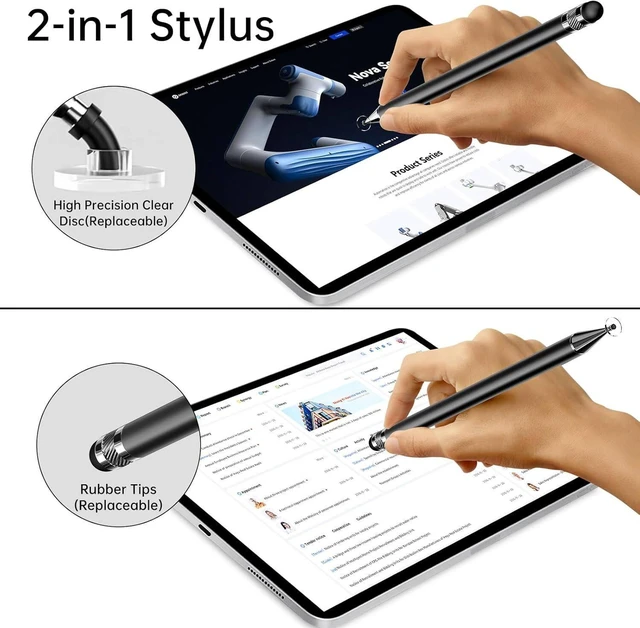 Alt view image 3 of 7 - CORE TECH Premium Stylus Pen for Cell Phones, High-Precision Touch Screen, Universal Design, Lightweight and Durable for Daily Use, 5-Pack, Compatible with Apple Pencil 1st Generation