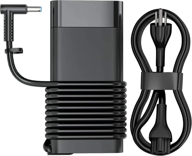 Main image of CORE TECH 150W Laptop Charger for Select HP ZBook, OMEN, Victus, Pavilion, Envy and EliteBook, 19.5V 7.7A AC Power Adapter, 4.5 x 3.0mm Blue Tip, Black