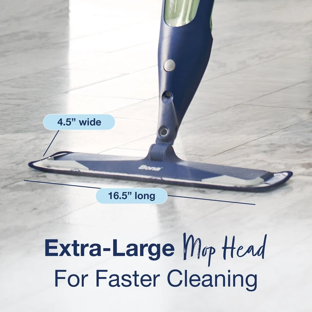Alt view image 5 of 7 - Bona Multi-Surface Floor Premium Spray Mop - Includes Multi-Surface Floor Cleaner Concentrate and Machine Washable Microfiber Cleaning Pad - For Stone, Tile, Laminate and Vinyl LVT/LVP Floors