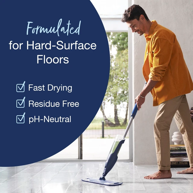 Alt view image 6 of 7 - Bona Multi-Surface Floor Premium Spray Mop - Includes Multi-Surface Floor Cleaner Concentrate and Machine Washable Microfiber Cleaning Pad - For Stone, Tile, Laminate and Vinyl LVT/LVP Floors
