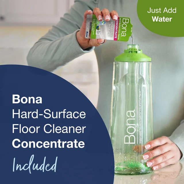 Alt view image 3 of 7 - Bona Multi-Surface Floor Premium Spray Mop - Includes Multi-Surface Floor Cleaner Concentrate and Machine Washable Microfiber Cleaning Pad - For Stone, Tile, Laminate and Vinyl LVT/LVP Floors