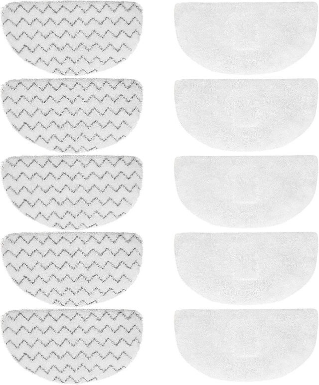 Alt view image 8 of 14 - 10 Pack Replacement Steam Mop Pads for Bissell Powerfresh Steam Mop 1940 1440 1544 1806 2075 Series, Model 19402 19404 19408 19409 1940a 1940f 1940q 1940t 1940w B0006 B0017, Washable Cleaning Pads