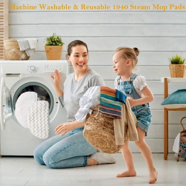 Alt view image 13 of 14 - 10 Pack Replacement Steam Mop Pads for Bissell Powerfresh Steam Mop 1940 1440 1544 1806 2075 Series, Model 19402 19404 19408 19409 1940a 1940f 1940q 1940t 1940w B0006 B0017, Washable Cleaning Pads