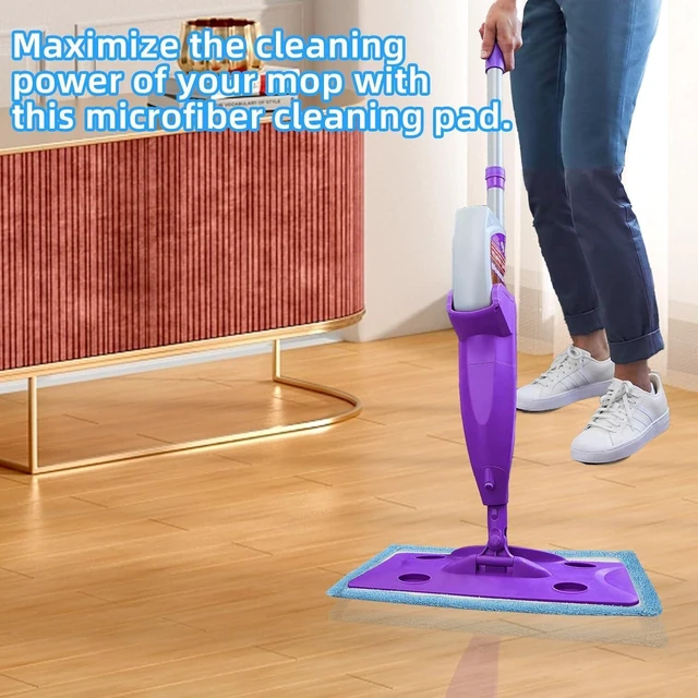 Alt view image 10 of 14 - 6 Pack Reusable Microfiber Pads for Rejuvenate Microfiber Mop, Compatible with Rejuvenate Click N Clean Multi-Surface Spray Mop, Machine Washable Microfiber Pad Refill for All Floors Without Handle
