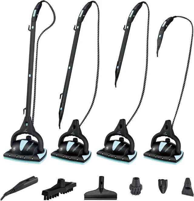 Alt view image 12 of 14 - Euroflex Vapour Pro 20-Piece Steam Mop with Built-In All-in-One Portable Steam Cleaner; Ranked #1 by Good Housekeeping; 295°F & 50 PSI; Kills 99.9% Bacteria & Viruses (H1N1); 5-Year Warranty