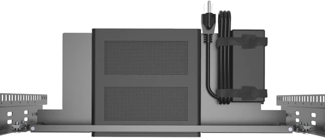 Alt view image 10 of 12 - JINGCHENGMEI Mini Rack Mount for HP ProDesk Mini PC, HP EliteDesk Mini Business Desktop -1U Hinged Server Rack Shelf for 19-inch Cabinet or Rack
