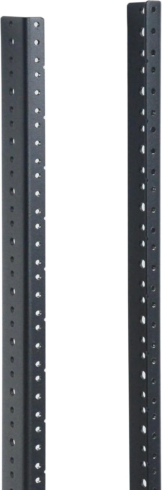 Alt view image 8 of 14 - RIVECO 16U Vertical Rack Rails Kit Heavy Duty Server Rack Mount Rails 2PCS Black