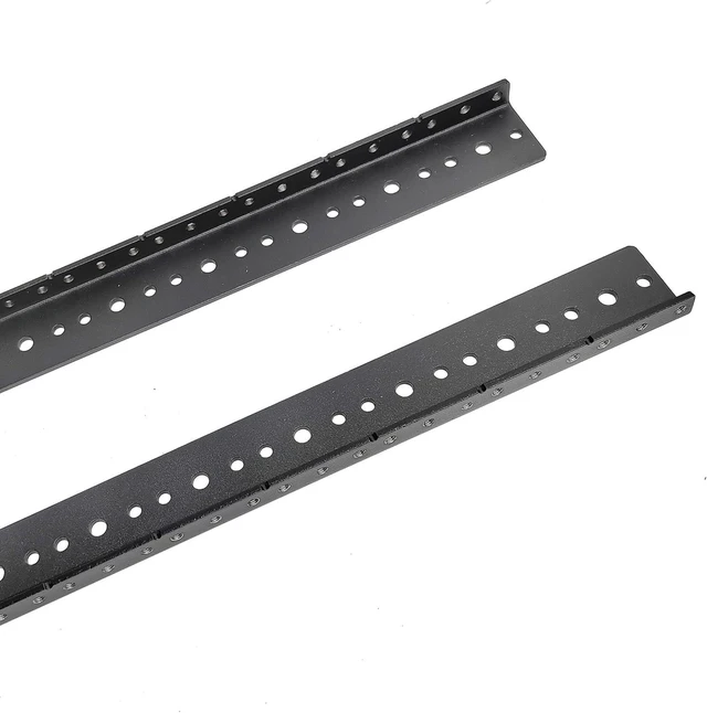 Alt view image 10 of 14 - RIVECO 16U Vertical Rack Rails Kit Heavy Duty Server Rack Mount Rails 2PCS Black