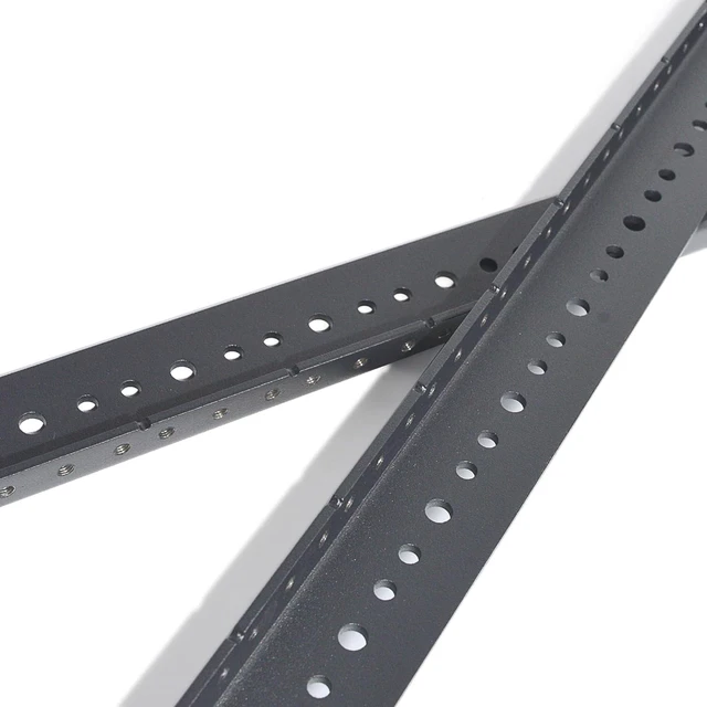 Alt view image 9 of 14 - RIVECO 16U Vertical Rack Rails Kit Heavy Duty Server Rack Mount Rails 2PCS Black