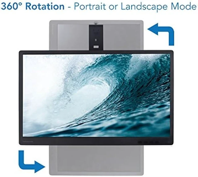 Alt view image 12 of 14 - Mount-It! Cubicle Monitor Mount Hanger Attachment, Hanging Height Adjustable VESA Bracket for a 17 to 32 Screen, Adjustable Hook Supports up to 17.6 lbs, Black (MI-785)