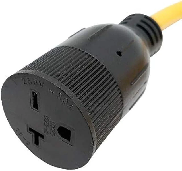 Alt view image 8 of 10 - Parkworld 885767 NEMA 6-20 Extension Cord 6-20P to 6-20R (T Blade Female Also for 6-15R Adapter) 250V, 20A, 5000W (16FT)