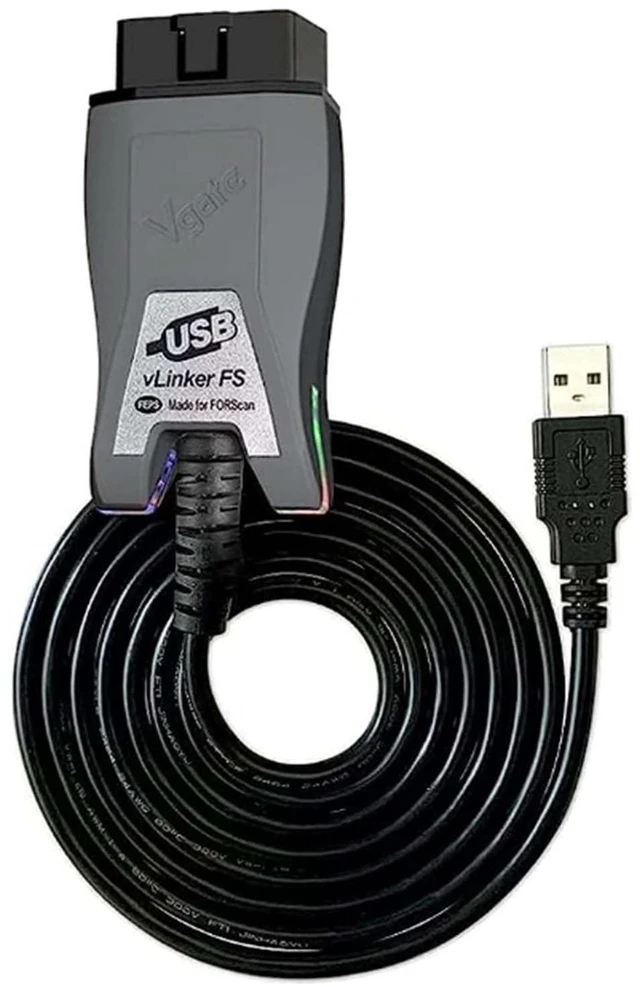 Alt view image 6 of 10 - Vgate vLinker FS OBD2 USB Adapter for FORS-can HS/MS-CAN Auto Switch (160cm)