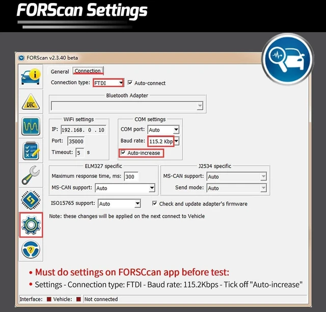 Alt view image 10 of 10 - Vgate vLinker FS OBD2 USB Adapter for FORS-can HS/MS-CAN Auto Switch (160cm)