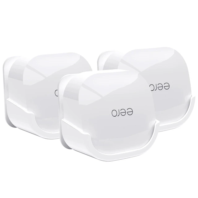 Alt view image 6 of 10 - 3Pack Wall Mount Holder for eero 6 Plus 6+ and eero 6 Router Mesh Wi-Fi System,Wall Mount Stand Bracket for eero 6 Plus and eero 6 tri-Band Mesh,Wall Bracket for eero 6+ Extender Router Wire Organizer