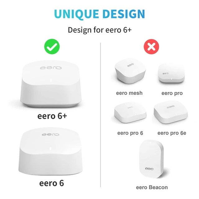 Alt view image 7 of 10 - 3Pack Wall Mount Holder for eero 6 Plus 6+ and eero 6 Router Mesh Wi-Fi System,Wall Mount Stand Bracket for eero 6 Plus and eero 6 tri-Band Mesh,Wall Bracket for eero 6+ Extender Router Wire Organizer
