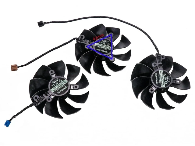 Alt view image 8 of 10 - BestParts New Graphics Card Video Card Cooling Fan Replacement for EVGA RTX3070 3070ti 3080 3080ti 3090 FTW3 PLD09220S12H 87mm 4pin