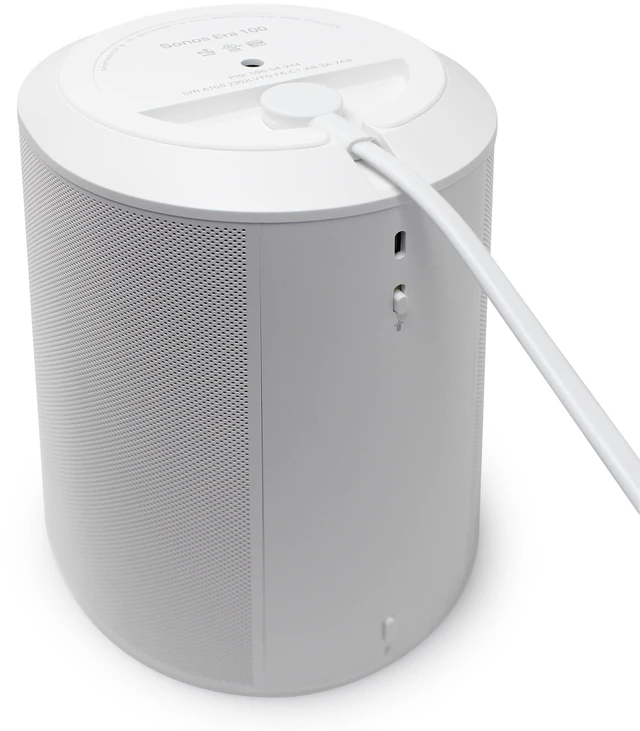 Alt view image 8 of 10 - Vebner 12-Foot Power Cord Compatible with Sonos Era 100 and Era 300 Speakers (12-Foot, White)
