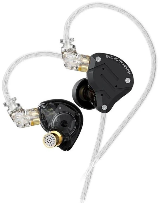 Alt view image 6 of 10 - Kinboofi KZ ZS10 Pro IEM Headphone, in Ear Monitor Headphone, 4BA 1DD KZ Wired Earphone Multi Driver in Ear Earphone,IEM Earphone on Stage Monitor for Singer Guitarist Drummer (Matte Black No Mic)