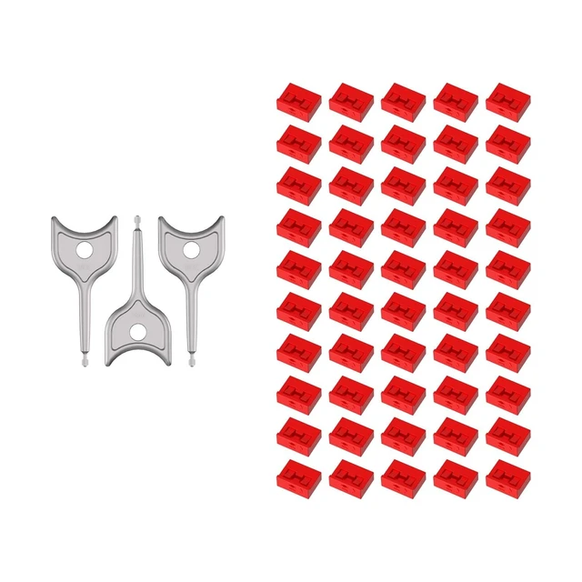 Alt view image 6 of 10 - 50PCS USB-A Port Blockers with 3 Keys-Removable Type-A Data Protection - Dust & Moisture Resistant Shield for Laptops, PCs, Gaming Devices & Tamper Protection (Red