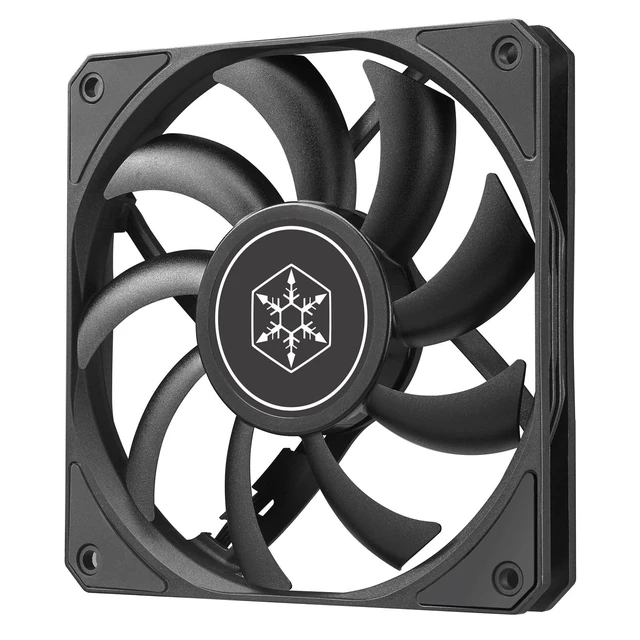 Alt view image 6 of 10 - Silverstone Technology Air Slimmer 120 Enhanced Performance 120mm Slim Fan with Full-Range PWM, (SST-AS120B),Black
