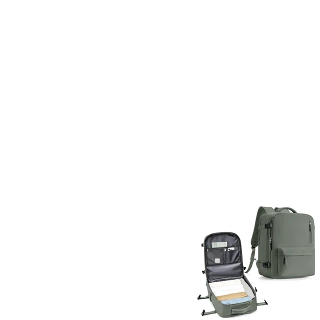 Alt view image 6 of 10 - WONHOX Large Travel Backpack Women,Carry On Backpack Flight Approved 18x14x8 inches Bag Spirit Airlines Personal ltem,College Sports Hiking Rucksack Laptop Blackpack mochila de viaje,Green