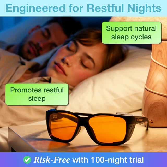 Alt view image 9 of 10 - Orange Blue Light Blocking Glasses for Better Sleep - 97% Premium TR90 Wrap Around Amber Computer Migraine Glasses for Women & Men - Gaming Glasses - TV Blue Light Blockers Gamer Glasses