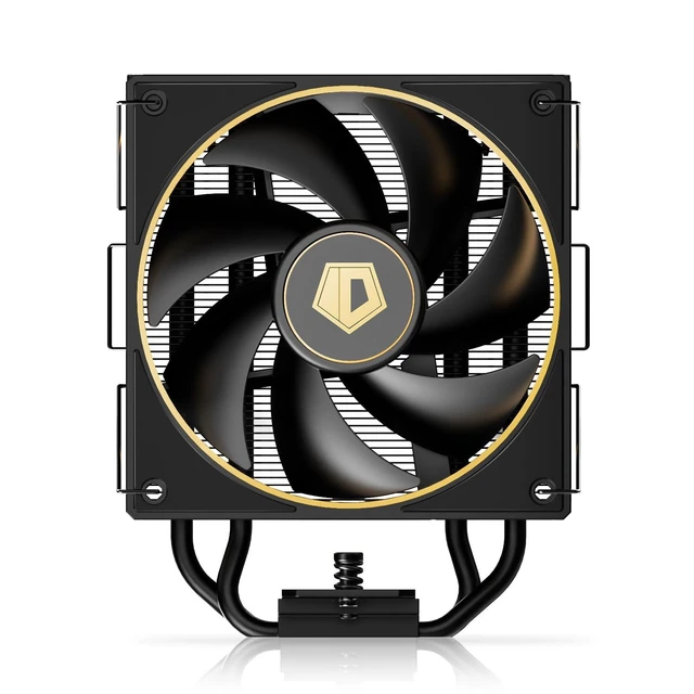 Alt view image 7 of 10 - ID-COOLING FROZN A410 GDL Limited Edition CPU Cooler, 2x120mm FDB Fans in Push-Pull Configuration, 100% RAM Clearance, Black Air Cooler with Golden Lines Decorated, Support Intel and AMD Sockets