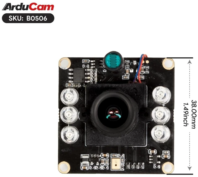 Alt view image 7 of 10 - Arducam 1080P USB Camera, Day & Night Vision Webcam for Computer, 2MP Automatic IR-Cut Switching All-Day Image Infrared Camera USB2.0 for Windows, Linux, Android and Mac OS