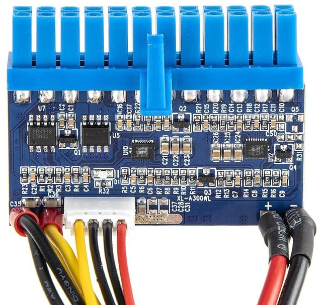 Alt view image 6 of 10 - DC 12V 300W 24Pin ATX Connect with Motherboard Mini ITX Power Supply pico PSU Module for PC Gamer