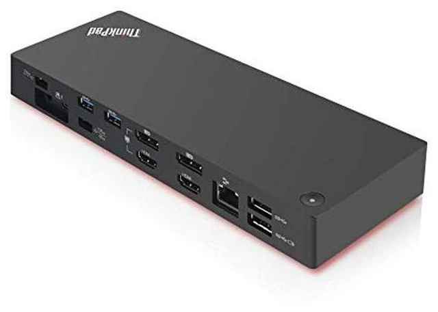Alt view image 7 of 10 - Lenovo ThinkPad Thunderbolt 3 Dock Gen 2 135W (40AN0135) Dual UHD 4K Display Capability, 2 HDMI, 2 DP, USB-C, USB 3.1 with 3 Years Warranty Card