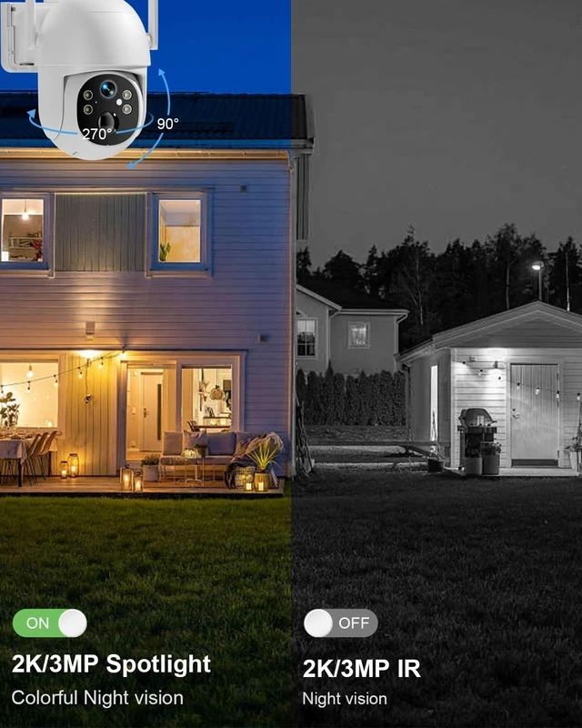 Alt view image 10 of 10 - SANSCO 4G LTE Cellular Solar Security Camera Wireless Outdoor, Lifetime Free Unlimited Data, NO WiFi 2K Color Night Vision, PTZ 360 View, 2 Way Audio, Motion Detection, Built-in SIM Card, 64G T