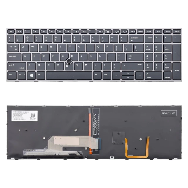 Alt view image 6 of 10 - SUNMALL Replacement Keyboard with Backlit Compatible with HP ZBOOK 15 G5, 15 G6, ZBOOK 17 G5, 17 G6 (Doe Not Fit for Zbook 15U G5 Series) L12765-001 L28407-001 L29635-001