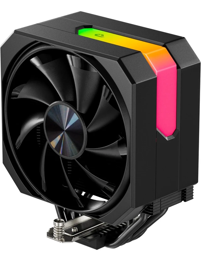 Alt view image 6 of 10 - CPU Air Cooler with 4X6mm Heat Pipes,120mm Fan ARGB CPU Cooler 1650rmp,CPU Air Cooler AMD AM5/AM4/AM3 Series,CPU Air Cooler 6.1 Height Compatible with Intel LGA 1700/1851/1155/1156/2011/2066(Black)