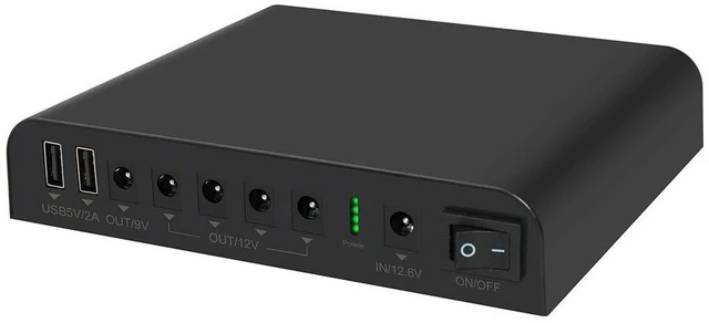 Alt view image 6 of 10 - TalentCell Mini UPS Uninterrupted Power Supply 27000mAh 97.2Wh Lithium ion Backup Battery Pack with DC 12V/9V and 18W USB-A/USB-C PD Output for Router/Modem/LED Light, CCTV Camera, Smartphone and more