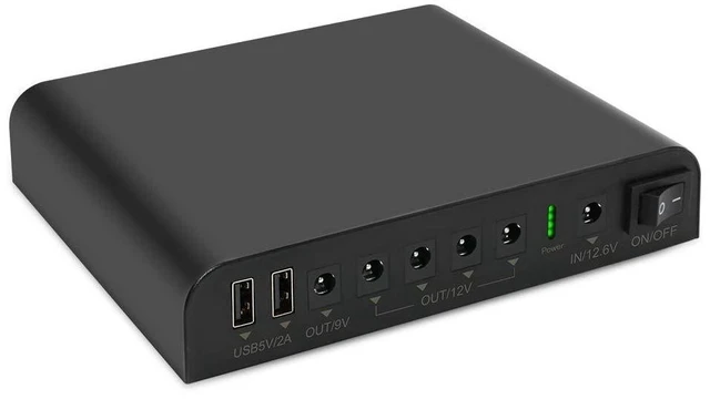 Alt view image 8 of 10 - TalentCell Mini UPS Uninterrupted Power Supply 27000mAh 97.2Wh Lithium ion Backup Battery Pack with DC 12V/9V and 18W USB-A/USB-C PD Output for Router/Modem/LED Light, CCTV Camera, Smartphone and more