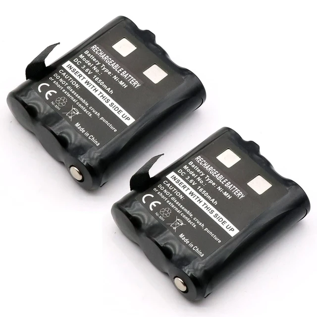 Alt view image 6 of 10 - SHAWOROCE 2x 1650mAh Battery PMNN4477AR 1532 Compatible with Motorola Talkabout T200 T210 T260TP T265 T270 T280 T400 T402 T460 T465 T470 T475 T480 T500 T503 T600 T605 H2O T800 T801 T802 Ni-MH 3.6V