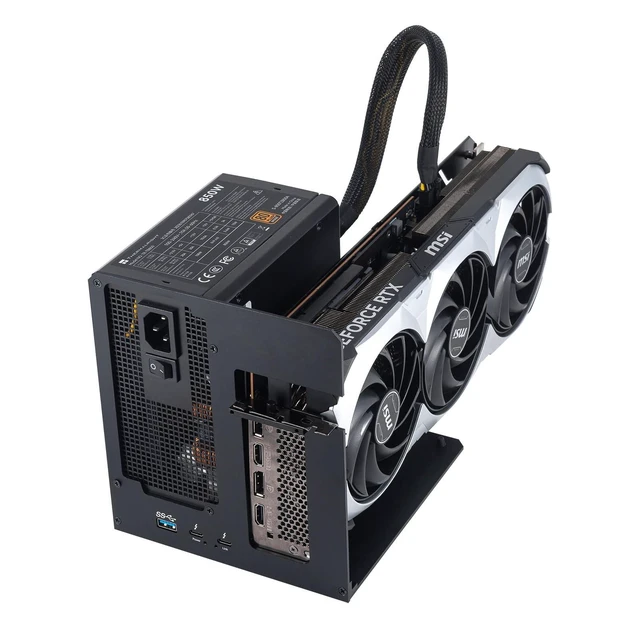 Alt view image 10 of 10 - GOLDSOUN External GPU Enclosure Dock Compatible with Thunderbolt 3/4, eGPU Dock for Laptops and Gaming Handhelds,External Graphics Card Dock Compatible with NVIDIA/AMD PCIe,ATX Power Supply