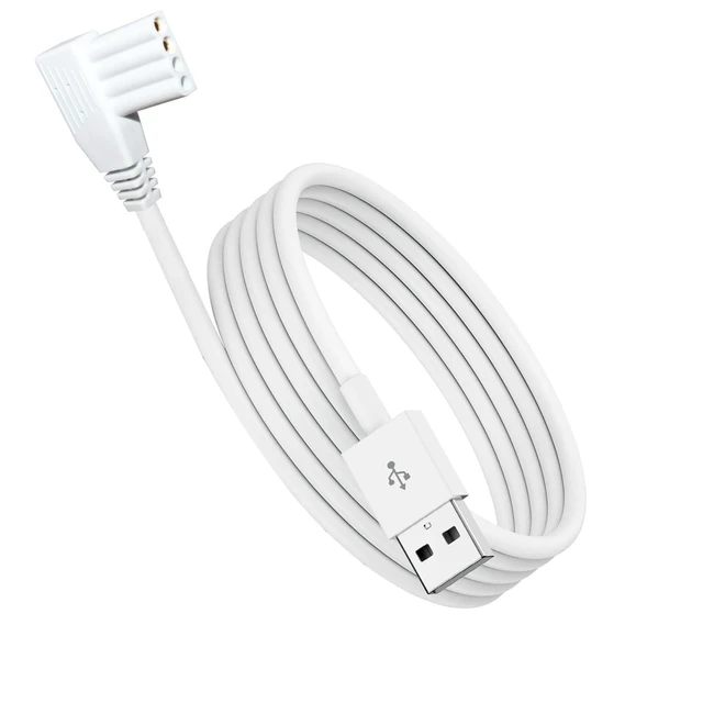Alt view image 6 of 10 - USB Charging Cable for Moog Zevex Enteralite Infinity Pump and DC Power Cable for Moog Enteralite Infinity Orange Pump (White)