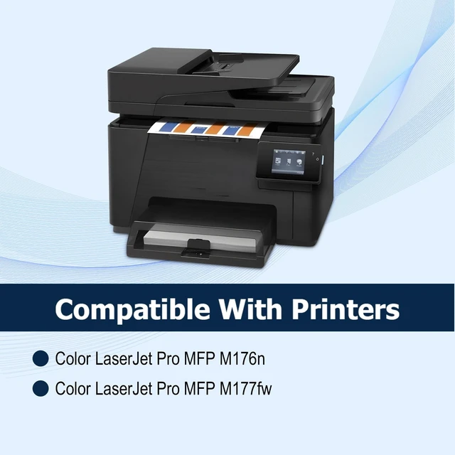 Alt view image 7 of 10 - 130A Black Toner Cartridges m177fw Toner Replacement for HP 130A CF350A Works with hp Color LaserJet Pro MFP M177fw,M176n Printer Ink (2-Pack)