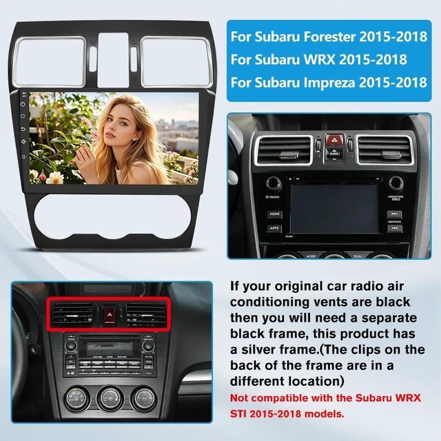 Alt view image 7 of 10 - Junsun 5G WiFi Car Radio Stereo for Subaru Forester 2015 2016 2017 2018 Suitable for Factory Sounds System,Wireless CarPlay/Android Auto,GPS DSP RDS,Upgrade BT 5.0 AM/FM with HD1080P Backup Camera