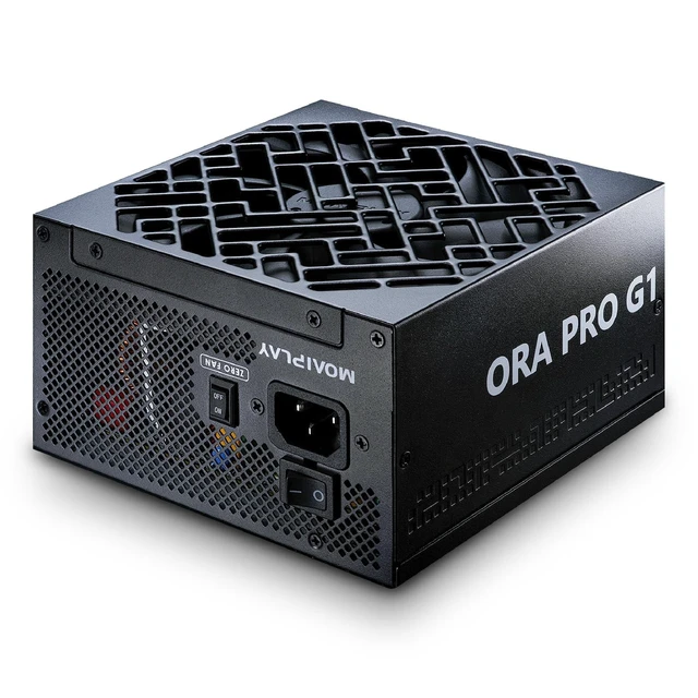Alt view image 6 of 10 - MOAIPLAY ORA PRO G1 1000 Fully Modular ATX Power Supply 1000W Cybenetics Gold Efficiency 148mm Quiet Fan, ATX 3.1, PCIe 5.1, 12V-2x6, Black