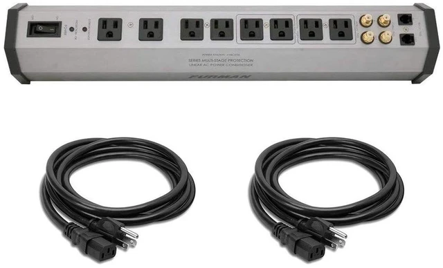 Alt view image 5 of 8 - Furman PST-8 Digital Power Station with 18 Gauge Electrical Extension Cable with IEC Female Connector 3' (2-Pieces) Bundle