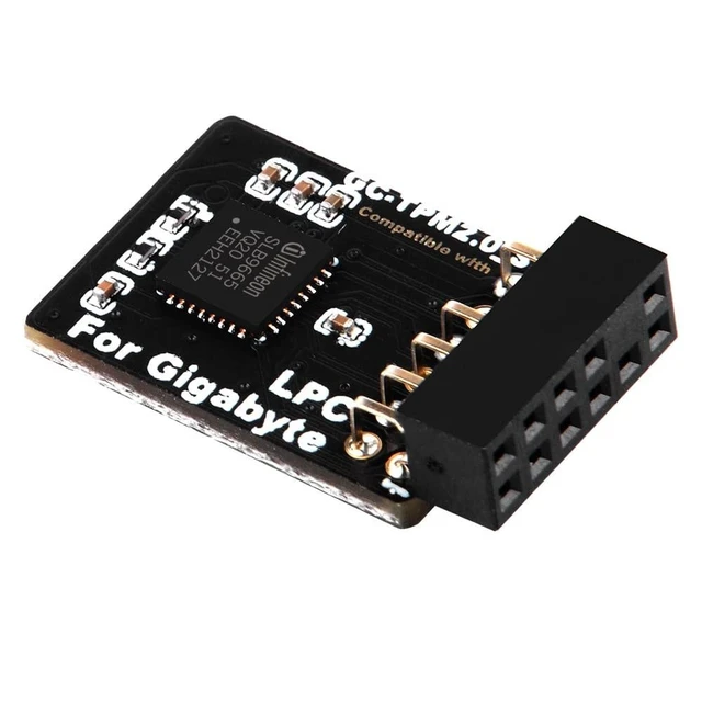 Alt view image 9 of 10 - NewHail TPM2.0 Module LPC 12Pin Module with Infineon SLB9665 for Gigabyte Motherboard Compatible with GC-TPM2.0_S