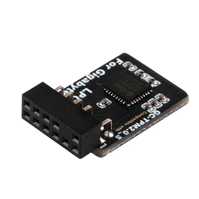 Alt view image 10 of 10 - NewHail TPM2.0 Module LPC 12Pin Module with Infineon SLB9665 for Gigabyte Motherboard Compatible with GC-TPM2.0_S
