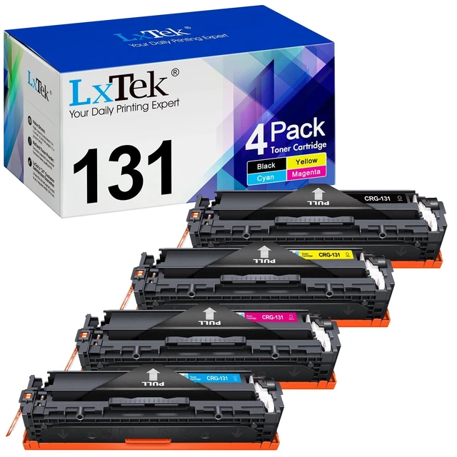 Alt view image 6 of 10 - LxTek Compatible Toner Cartridges Replacement for Canon 131 131H to Compatible with ImageClass MF8280Cw MF624Cw MF628Cw LBP7110Cw Printer Tray (Black, Cyan, Magenta, Yellow, 4 Pack)