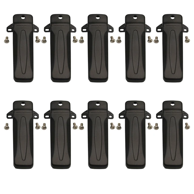 Alt view image 6 of 10 - KBH-10 Belt Clip Compatible with Kenwood Radio NX240 NX340 TK-270G TK-272G TK-2200 TK-3200 TK-3300 TK-280 TK-380 TK-290 TK-390 TK-260G TK-2302 TK-3302 walkie Talkie10 Pack