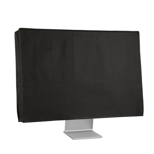 Alt view image 6 of 10 - kwmobile Monitor Cover Compatible with 27-28" monitor - Dust Cover Computer Screen Protector - Black