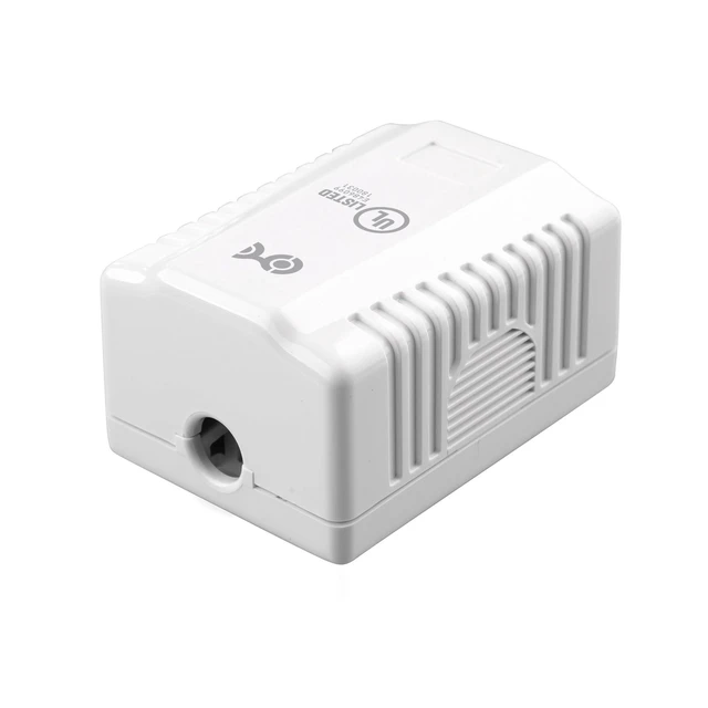 Alt view image 8 of 10 - Cable Matters UL Listed Cat6 10-Pack RJ45 Surface Mount Box - 1 Port in White (Cat6 Ethernet Mount Box)