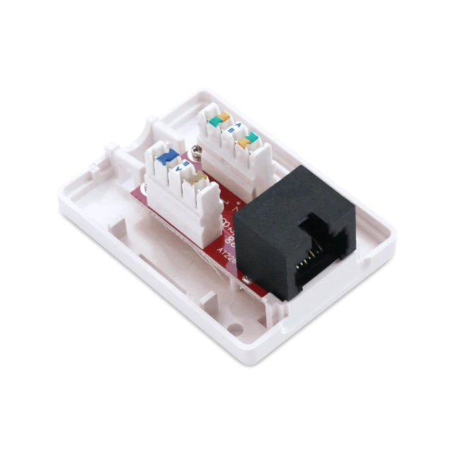 Alt view image 9 of 10 - Cable Matters UL Listed Cat6 10-Pack RJ45 Surface Mount Box - 1 Port in White (Cat6 Ethernet Mount Box)