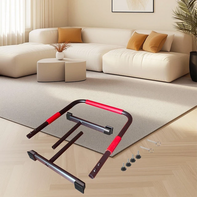 Alt view image 12 of 12 - Adjustable Handle Bar for Walking Pad Only - Max Height 43", Compatible with 23" Walking Pad, Heavy-Duty Steel Frame w/Non-Slip Base
